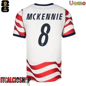 Stati Uniti Weston McKennie #8 Prima Maglia Mondiali 2026 Manica Corta